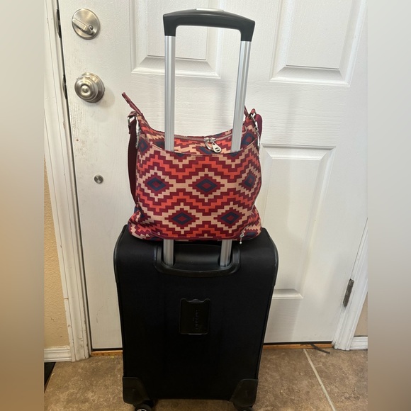 Baggallini Alberta Tote. Aztec Print Shoulder Crossbody Tablet Travel Bag - Picture 16 of 16